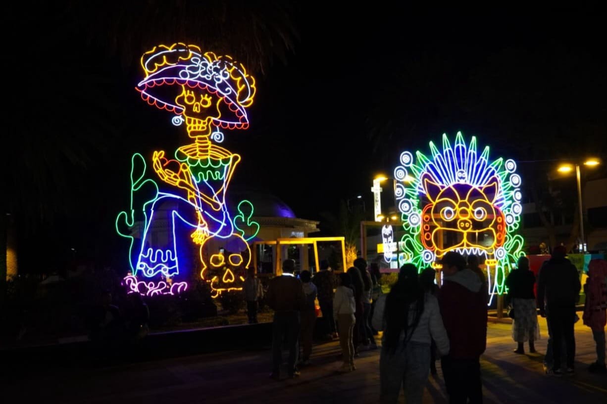 “El Mictlán”: la obra monumental con la que Tizayuca honra el Día de Muertos