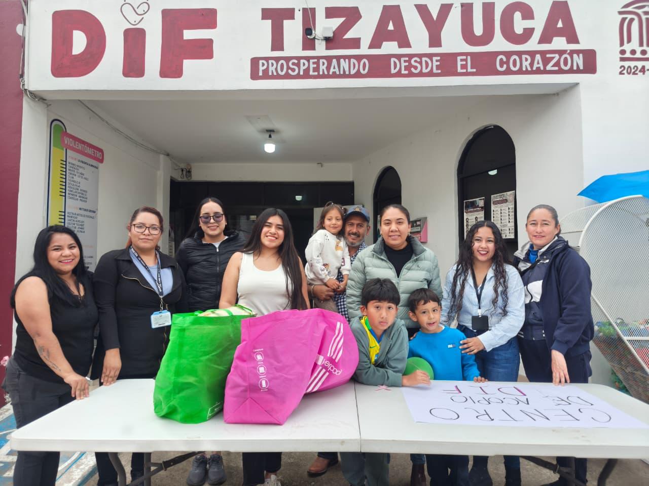 Tizayuca activa centro de acopio para apoyar a damnificados en Hidalgo