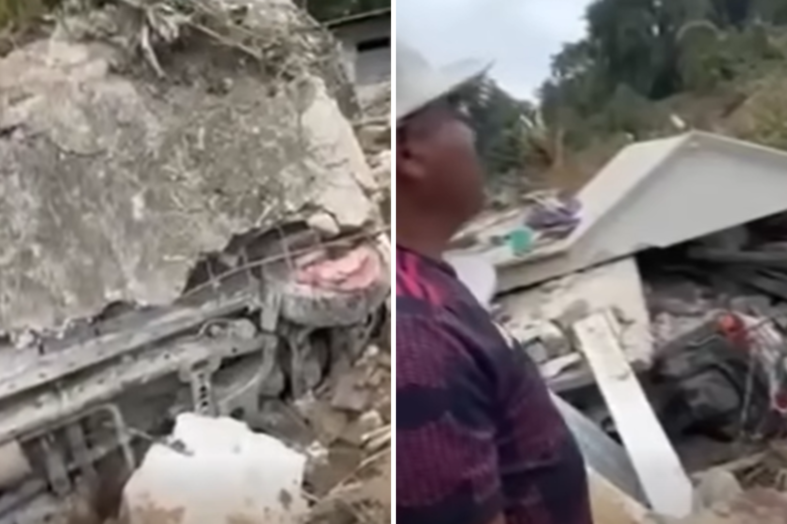 VIDEO | Deslave en Tianguistengo deja cinco muertos de una misma familia