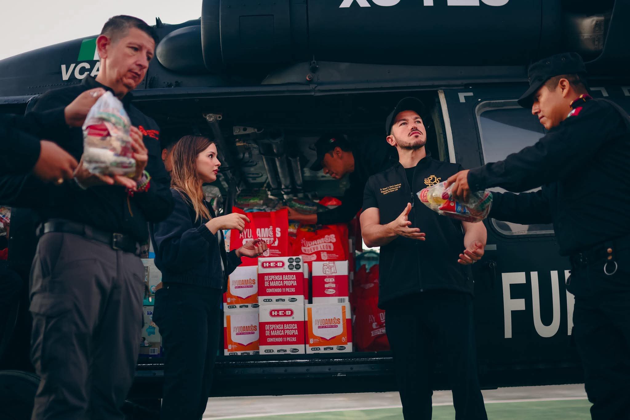 Nuevo León envía toneladas de víveres a comunidades inundadas en Hidalgo