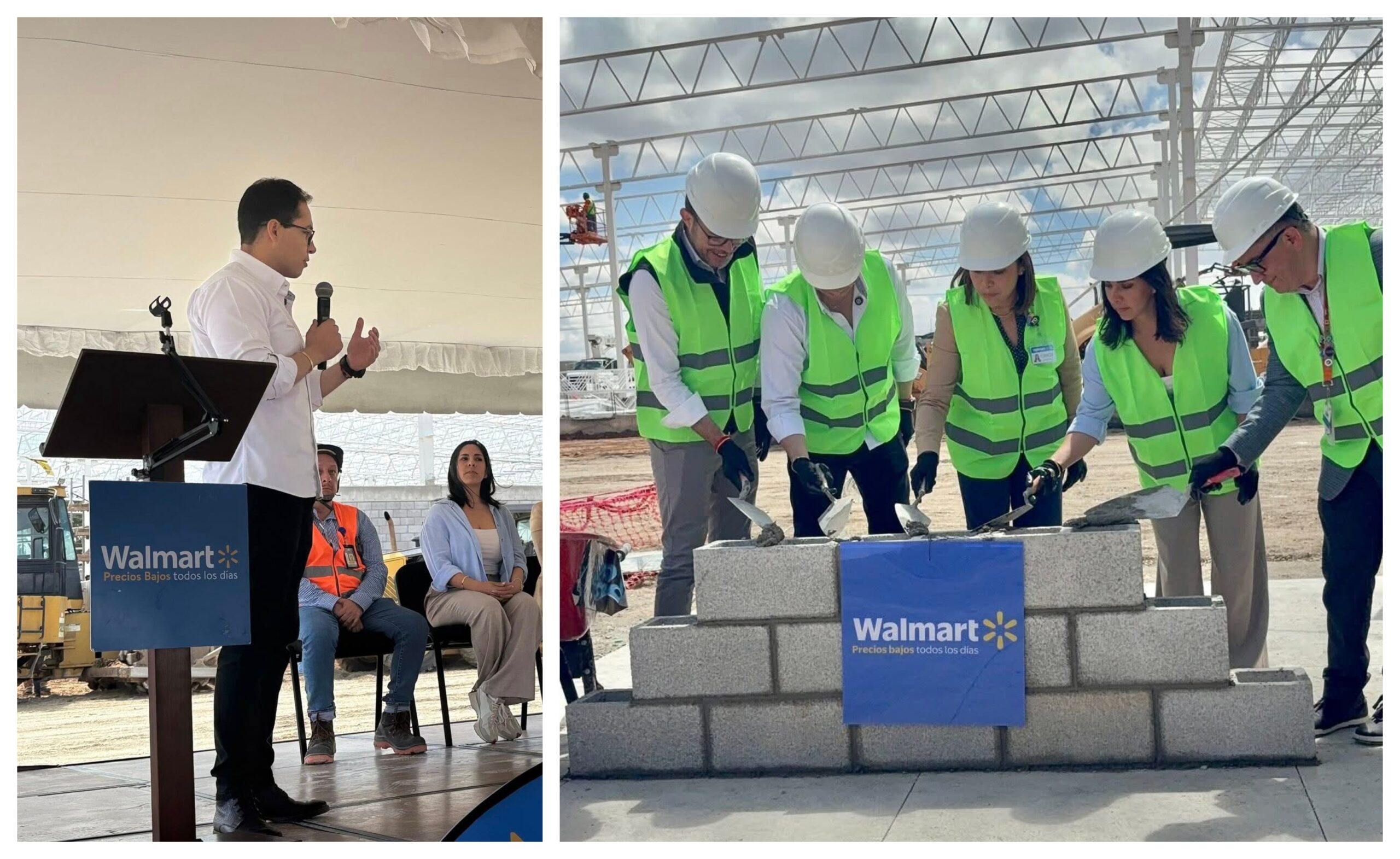 Pachuca tendrá nuevo Walmart; alcalde pone la primera piedra