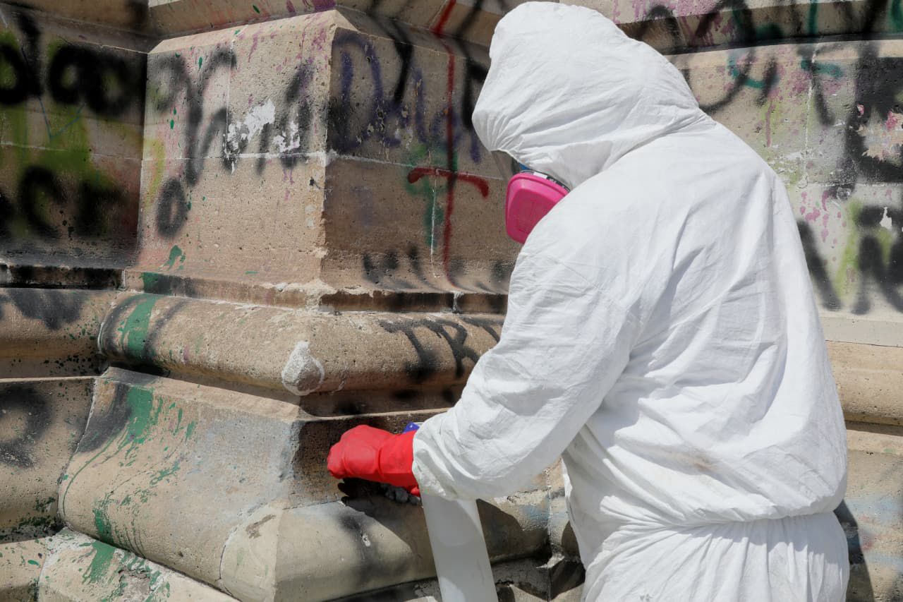 Avanza la restauración del Reloj Monumental de Pachuca con un 50% de progreso