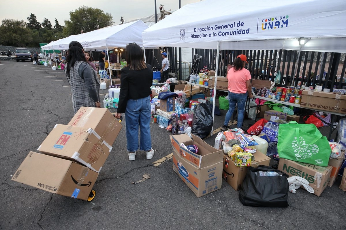 Centro de Acopio de UNAM ha recolectado 65 toneladas de ayuda para damnificados de Hidalgo, Puebla y Veracruz
