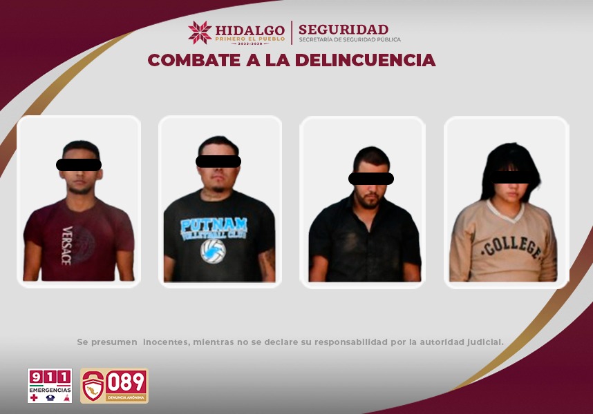 Cae banda que robaba con violencia en la carretera a Ciudad Sahagún