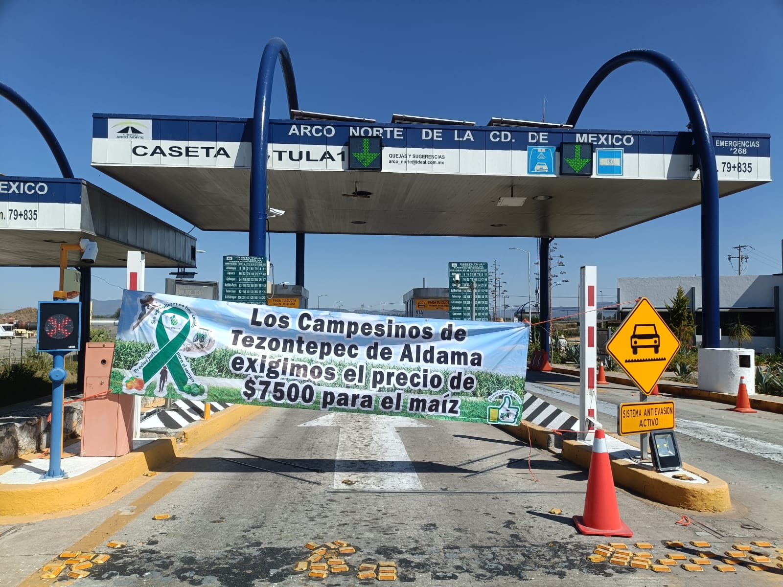 Bloqueo en Arco Norte: Campesinos de Tula anuncian paro nacional este lunes