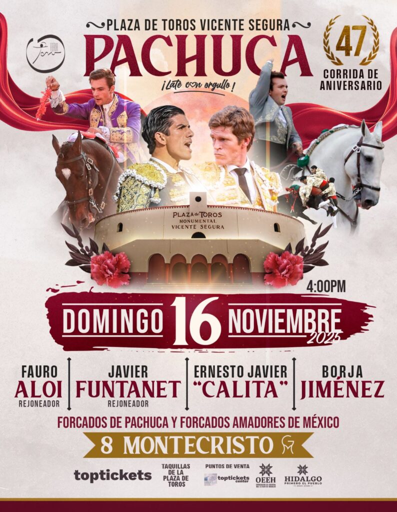 Cartel de aniversario en la Plaza de Toros Vicente Segura