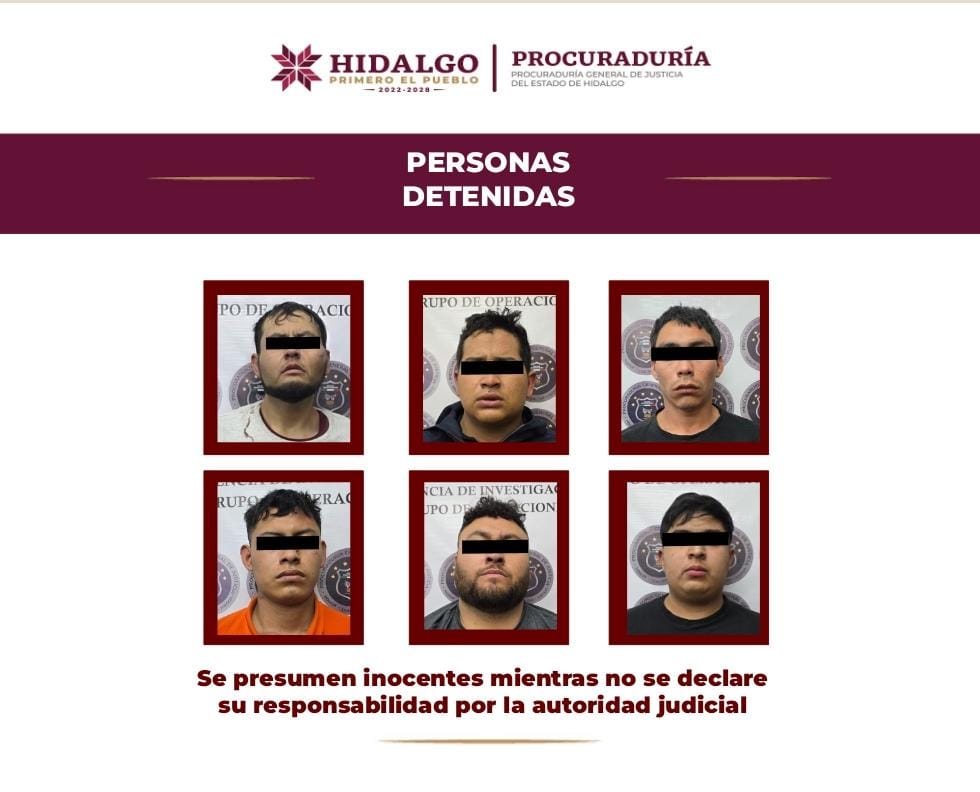 Operativo en Atitalaquia deja seis detenidos y un hombre liberado con vida