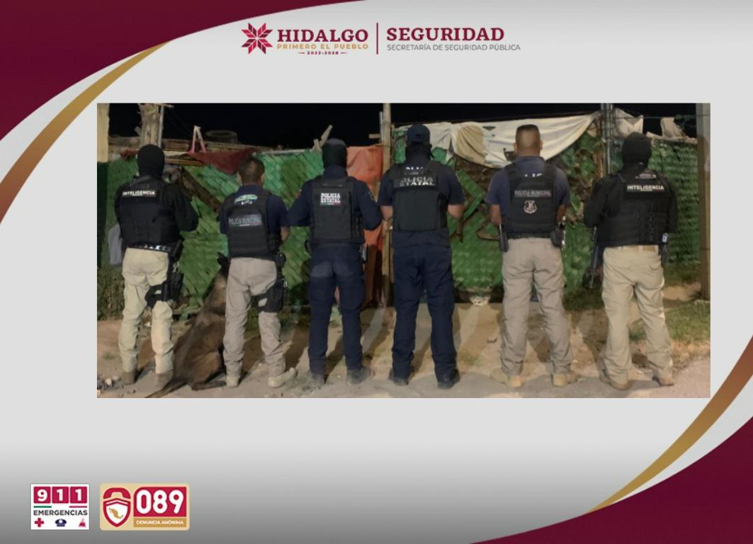 Dos detenidos y más de 500 dosis aseguradas en Mineral de la Reforma