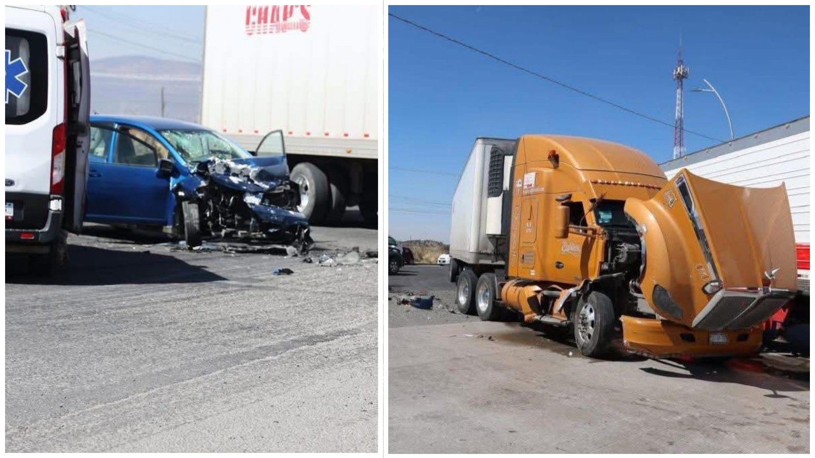 Dos lesionados en accidente a Villa de Tezontepec