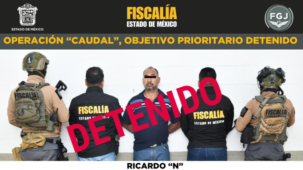 Detienen a Ricardo “N” de ‘La Chokiza’, operador de tomas de agua clandestinas en Ecatepec, Edomex