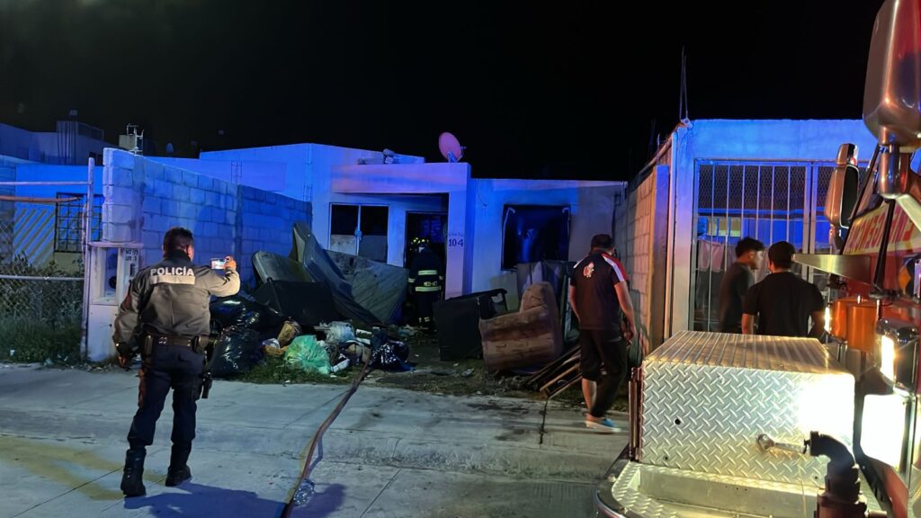 Incendio en vivienda de Mineral de la Reforma deja dos personas heridas