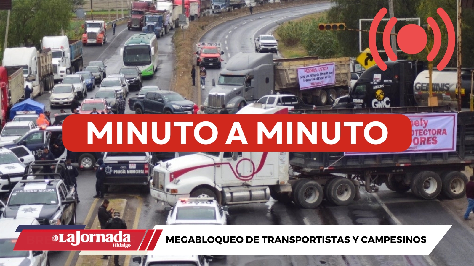 MINUTO A MINUTO del Megabloqueo de transportistas y campesinos