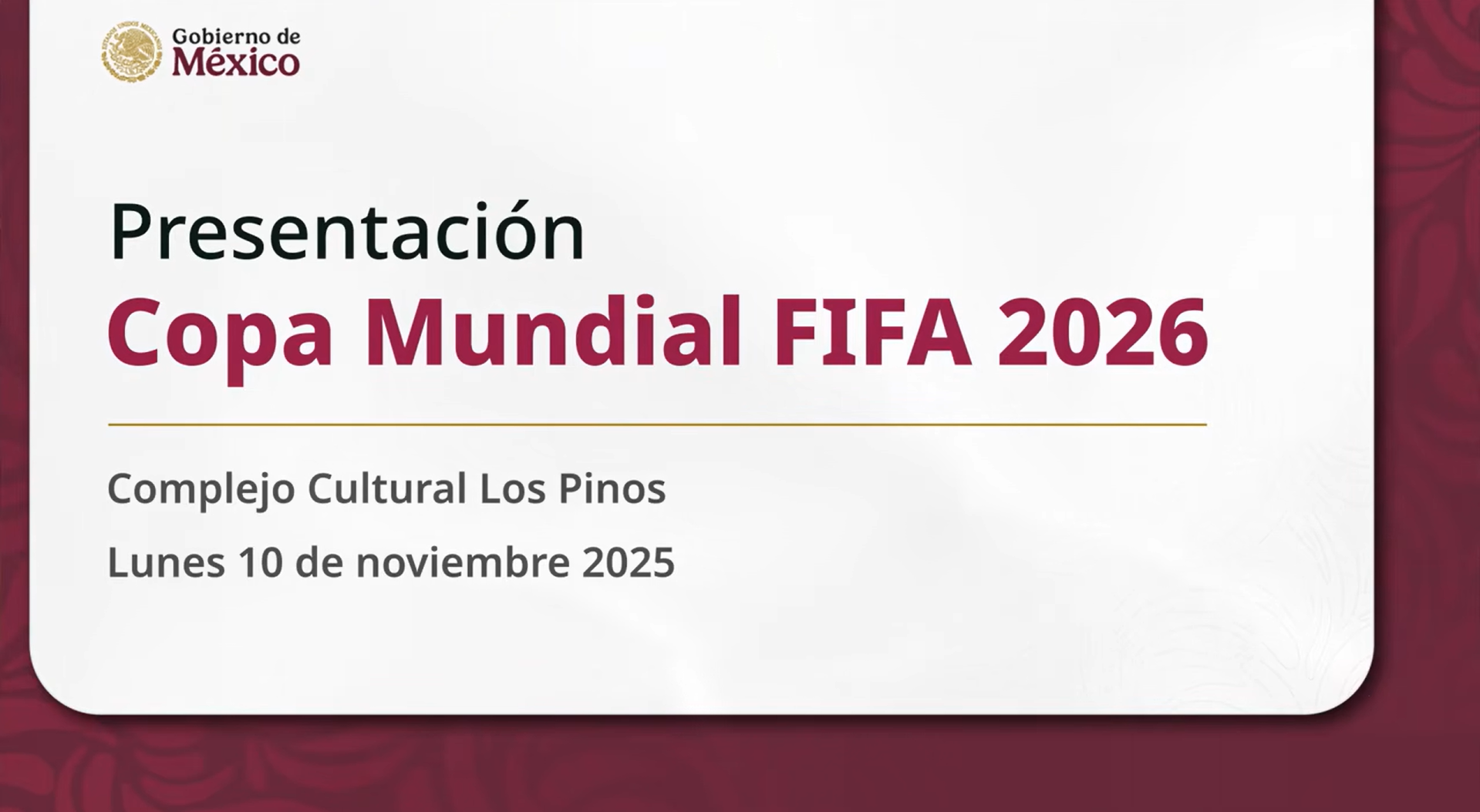 Presentación Copa Mundial FIFA 2026