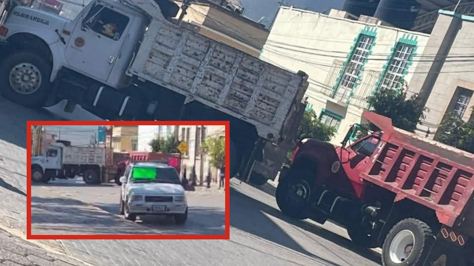 Transportistas bloquean el centro de Zimapán; esto es lo que exigen