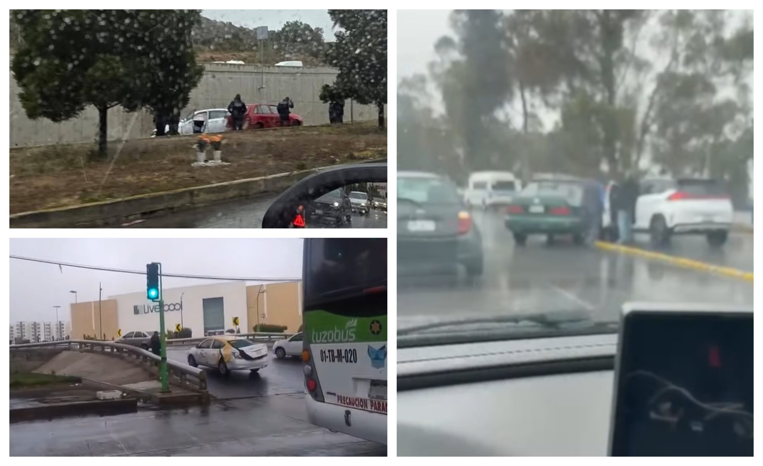 Pachuca: accidentes en el bulevar Colosio, Río de las Avenidas y choque de Tuzobús este viernes