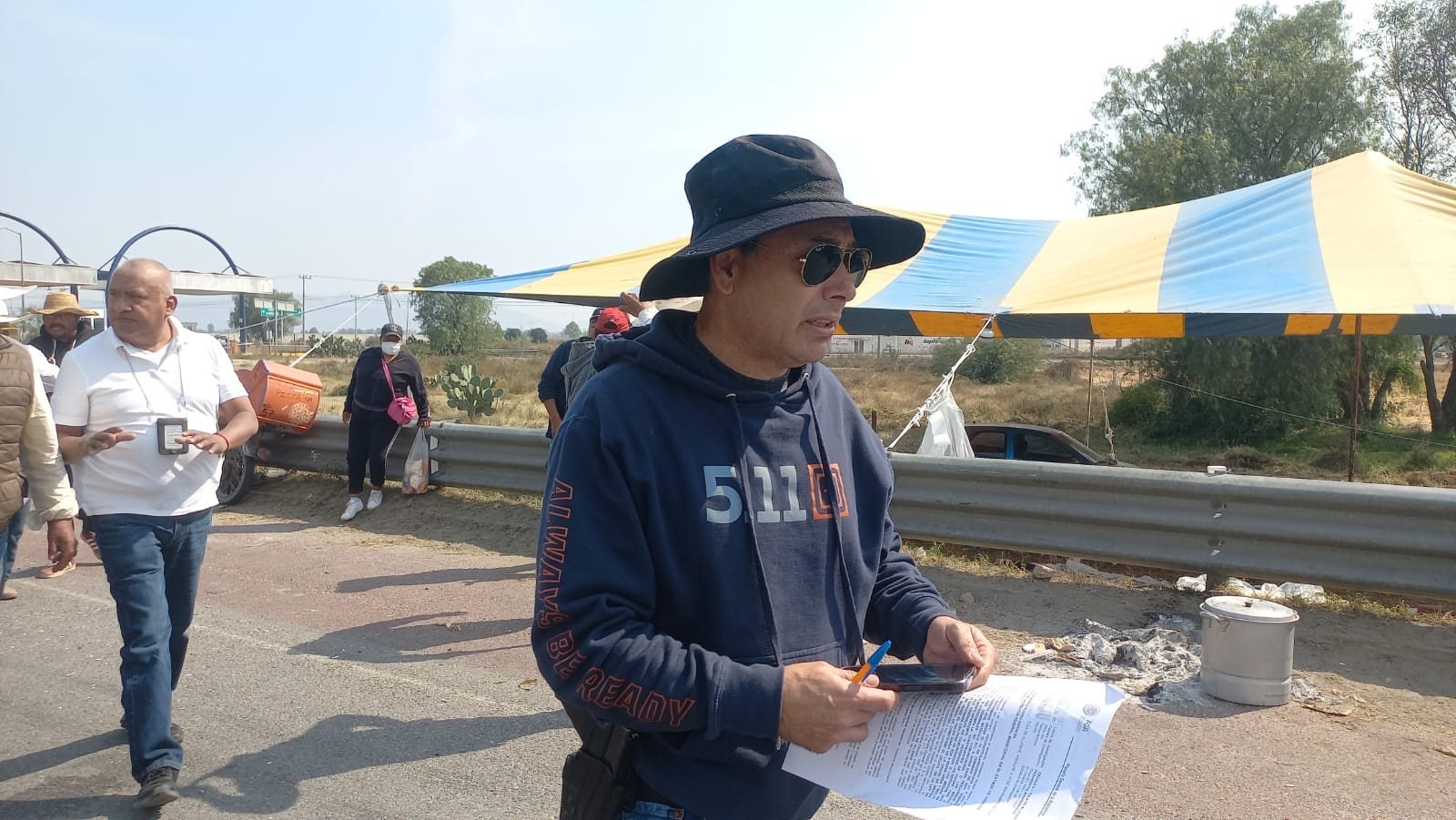 Campesinos levantan bloqueo en el Arco Norte tras presunta intimidación de personal de la FGR