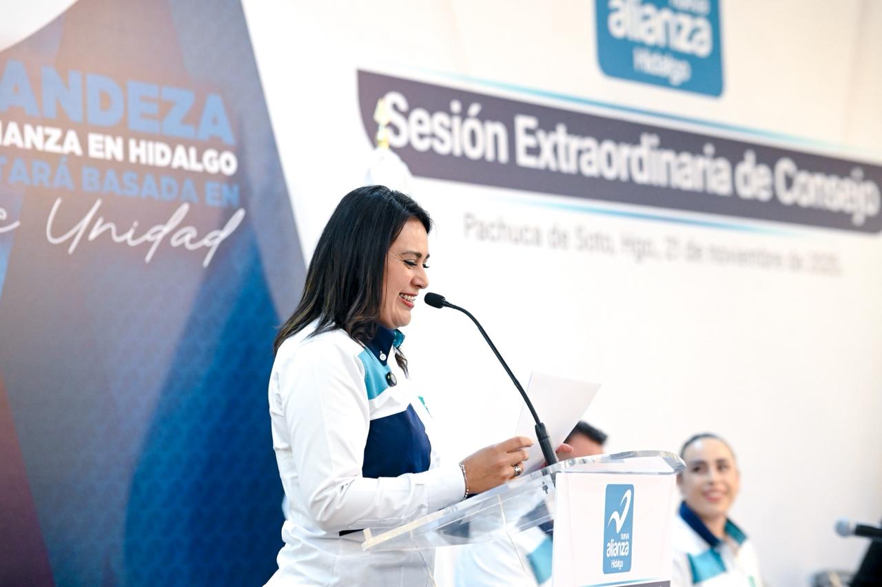 Juana María Márquez es la nueva presidenta de Nueva Alianza Hidalgo