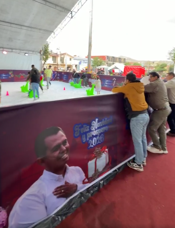 Pista de hielo en Cuautepec