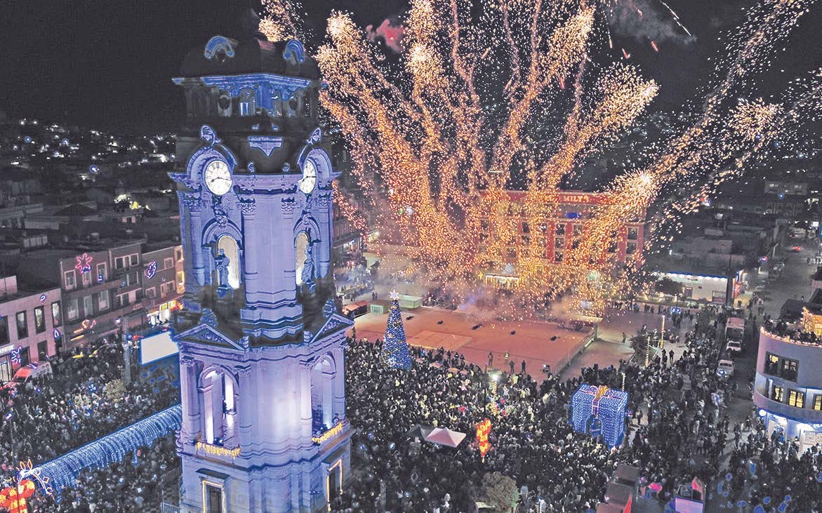 Fiesta navideña en el Reloj