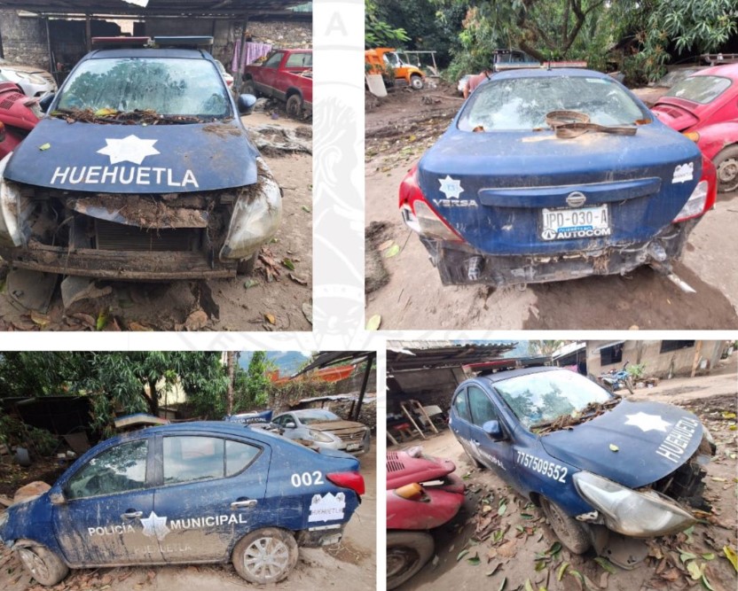 Rematan flota oficial en Huehuetla: subastarán 9 vehículos dañados en la vaguada monzónica