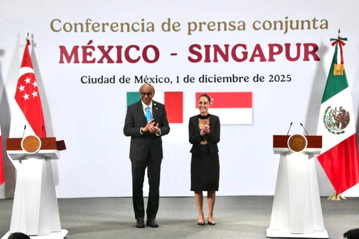 Al menos 15 empresas de Singapur buscan invertir en México, anuncia su presidente