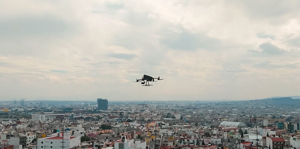 Drones refuerzan operativos de seguridad en Pachuca