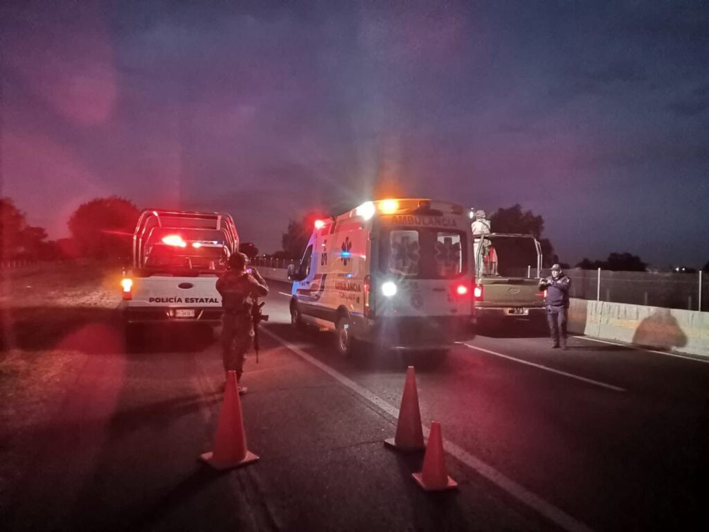 Fuga de gas en la México-Pachuca. Foto: Especial