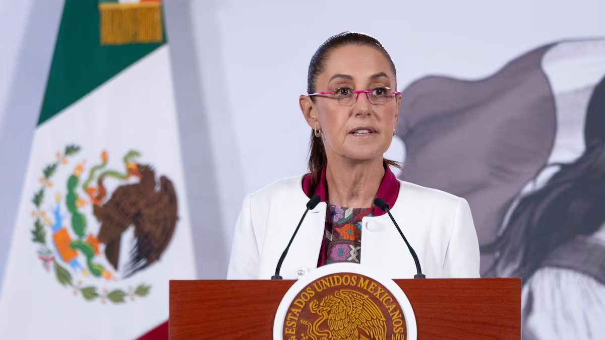 La presidenta Claudia Sheinbaum Pardo ofrece la acostumbrada conferencia mañanera acompañada con parte de su gabinete en Palacio Nacional.