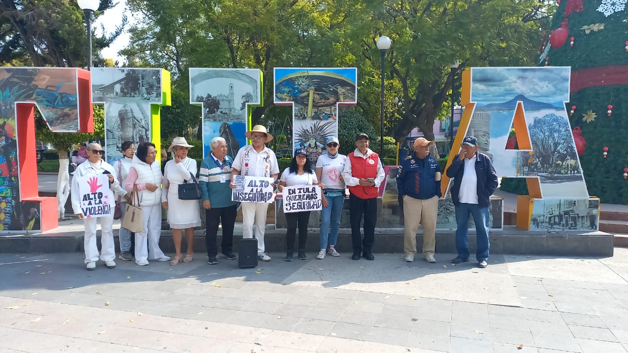 Marcha pacífica para exigir seguridda en Tula