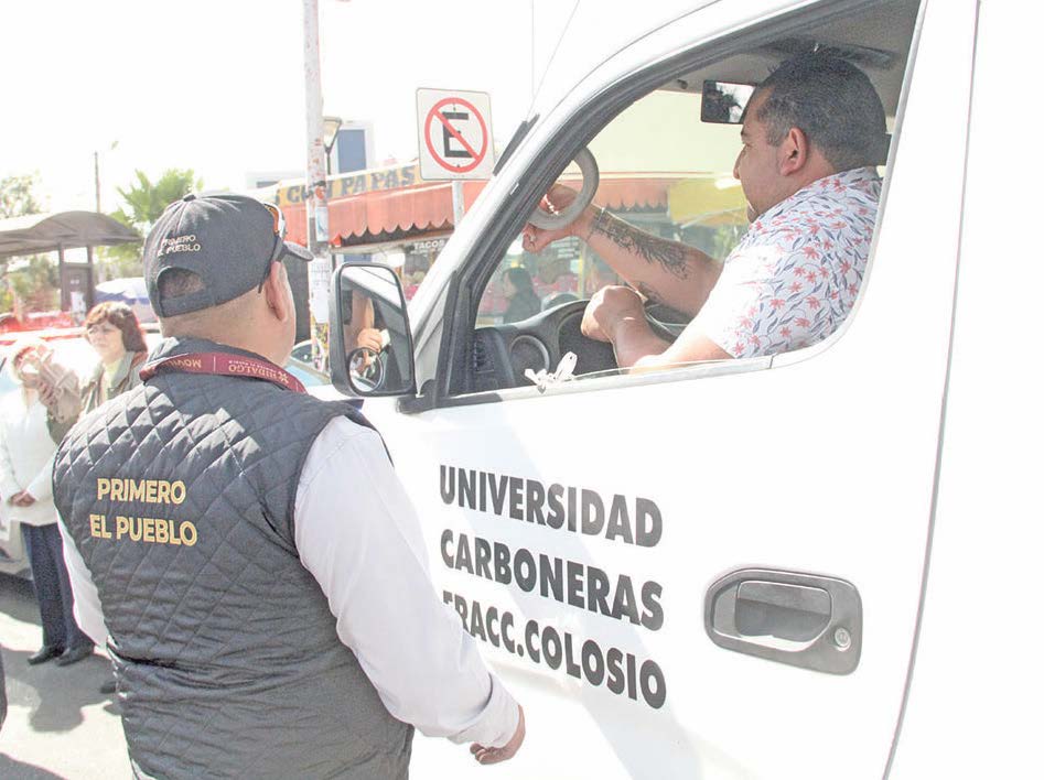 Movilidad y Secretaría de Seguridad Pública de Pachuca vigilan el transporte