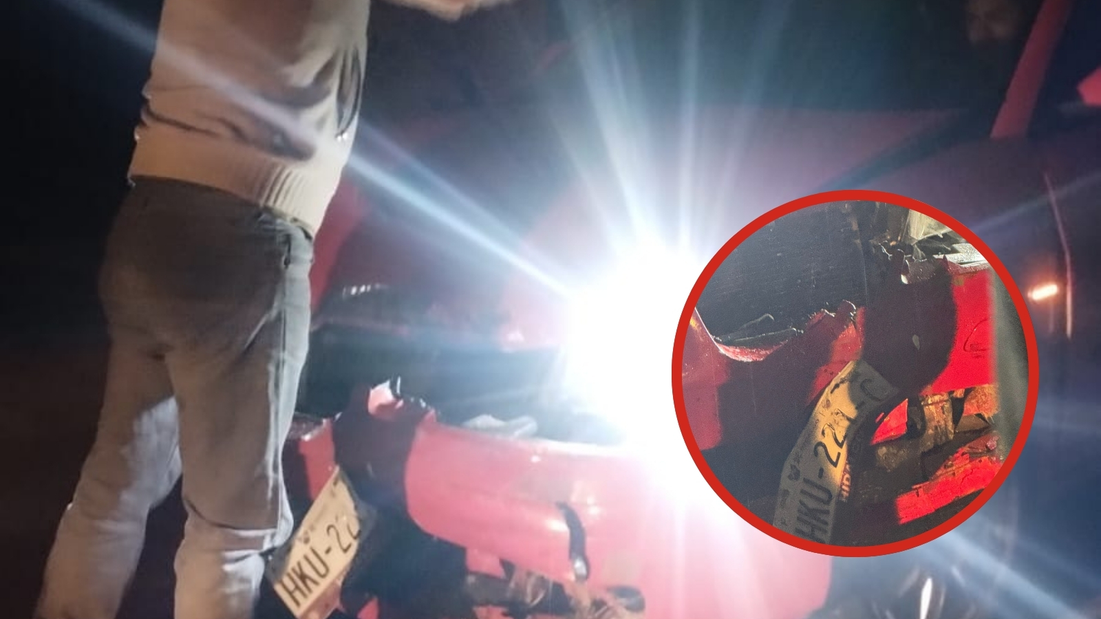 Abandonan auto tras choque en Pachuca