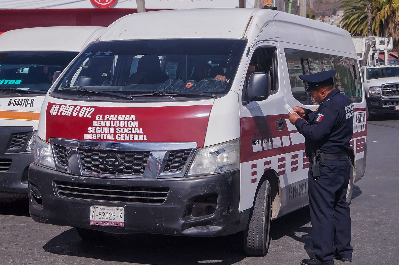 operativos de transporte publico Pachuca
