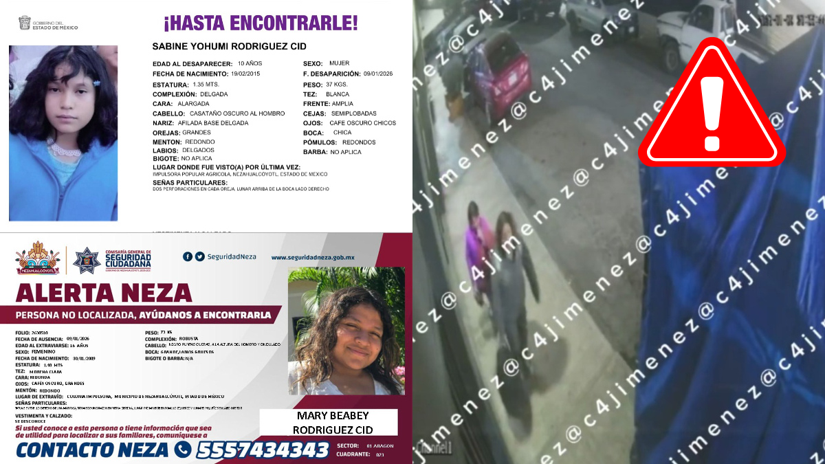 Revelan VIDEO de hermanas en Neza, Edomex, desaparecidas: habrían sido contactadas por Roblox