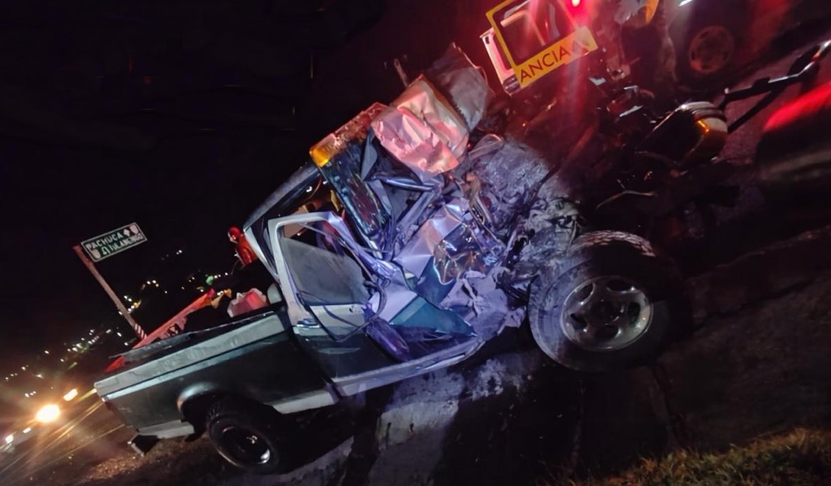 Brutal accidente en la Pachuca-Tulancingo deja un herido de gravedad