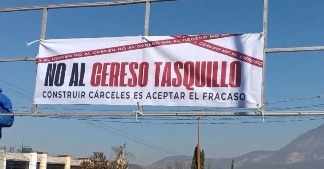 Habitantes de Tasquillo convocan a marcha pacífica para rechazar el proyecto del Cereso Tasquillo y exigir inversiones en educación.