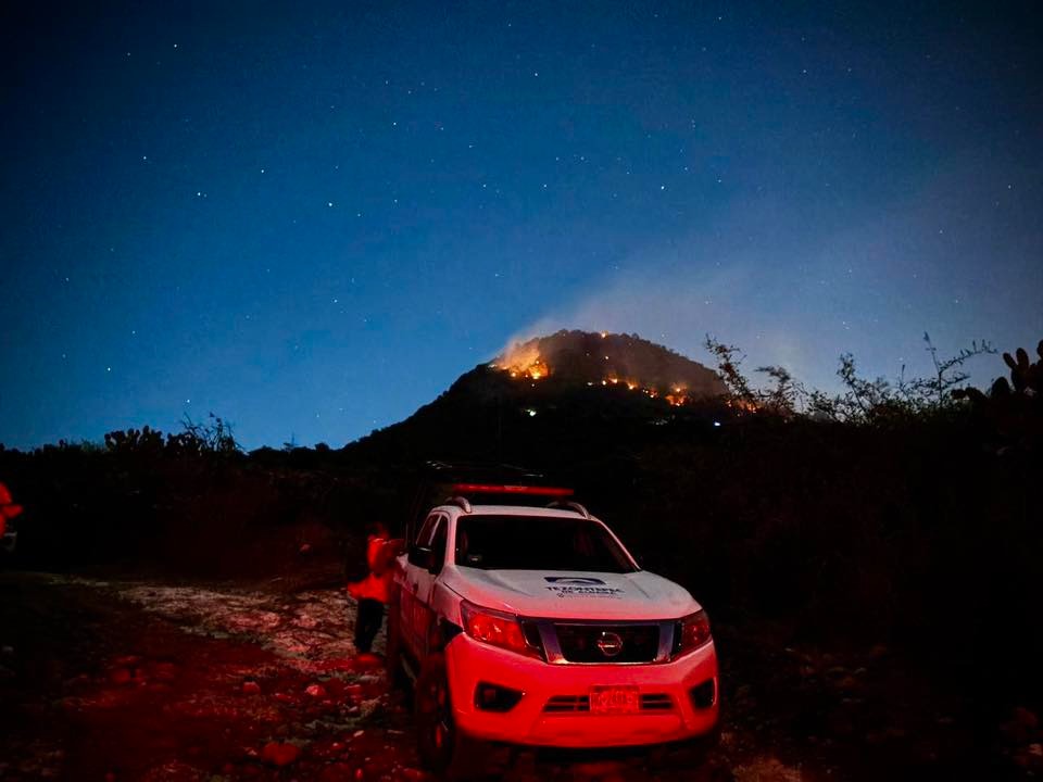 20 hectáreas afectadas por incendio en Tezontepec de Aldama