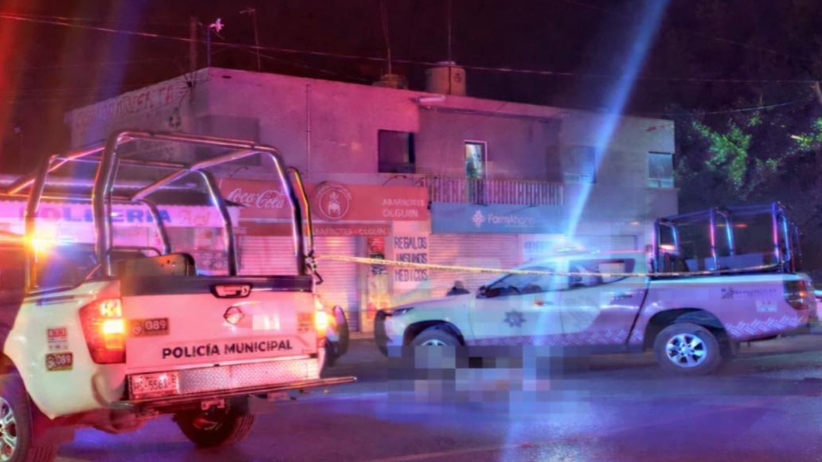 Zona acordonada tras atropellamiento fatal