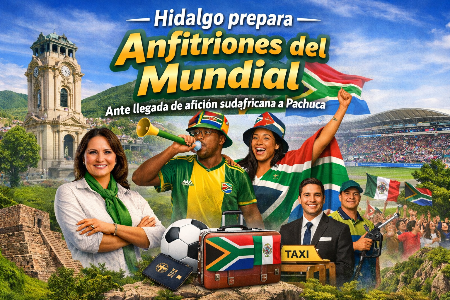 Hidalgo activa plan especial rumbo al Mundial para atender visitantes extranjeros.