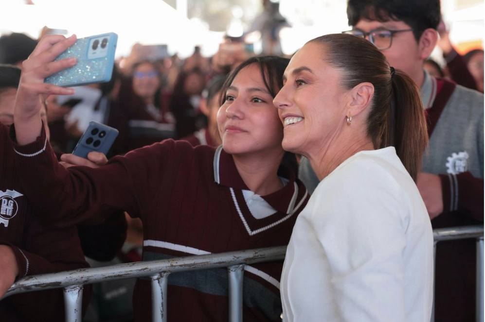 Claudia Sheinbaum en San Pablo del Monte Tlaxcala