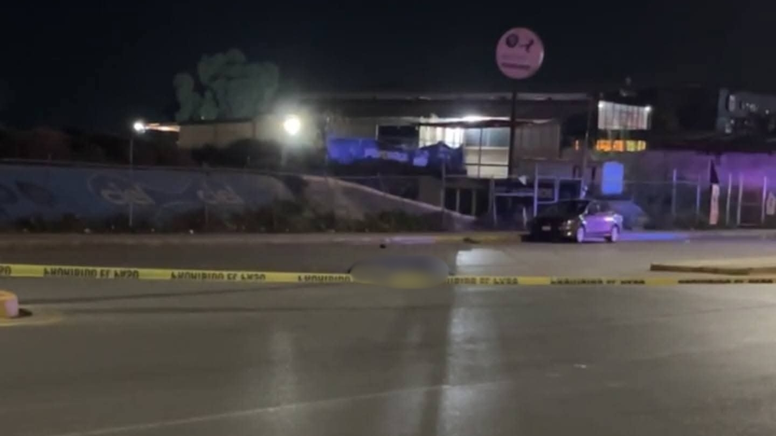 Zona acordonada tras atropellamiento