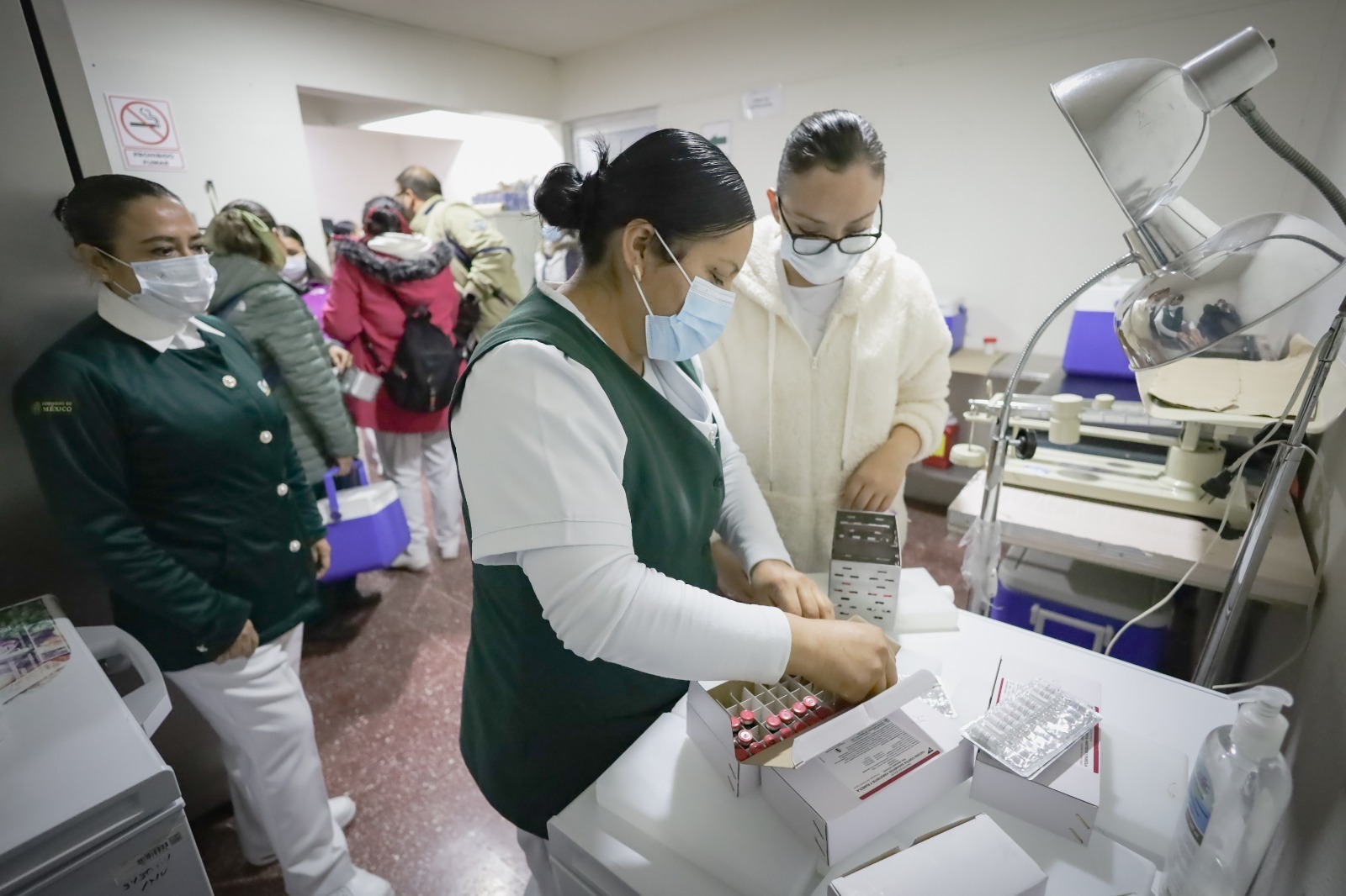 Aplicación de vacuna contra el sarampión
