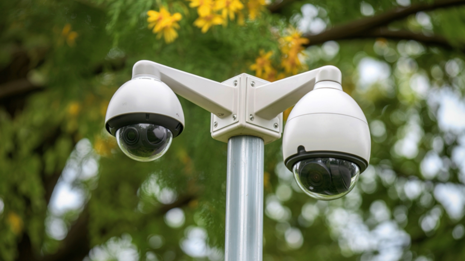 Poste con cámaras 360 grados