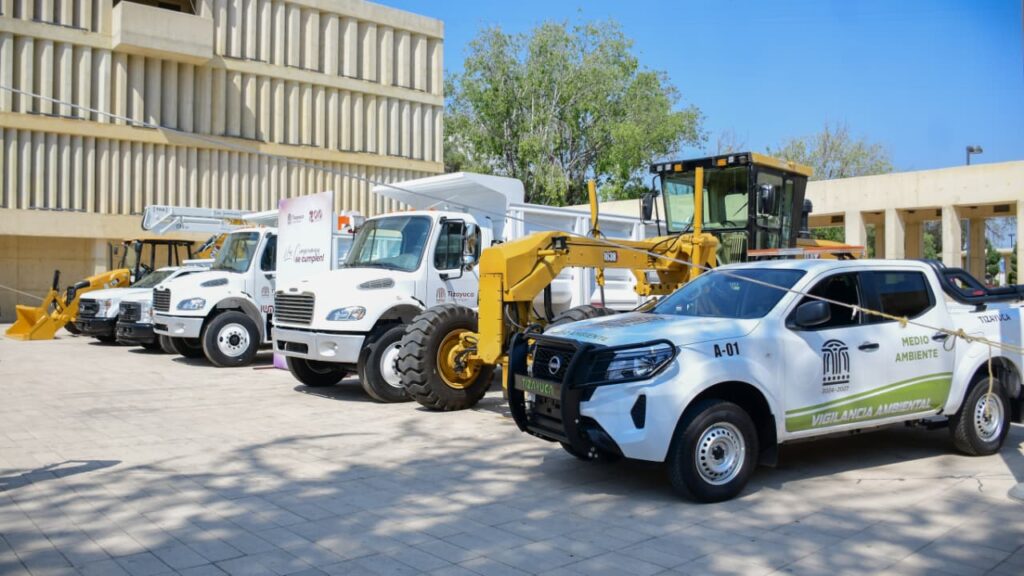 Tizayuca invierte más de 14 millones de pesos en maquinaria y equipo para fortalecer servicios públicos