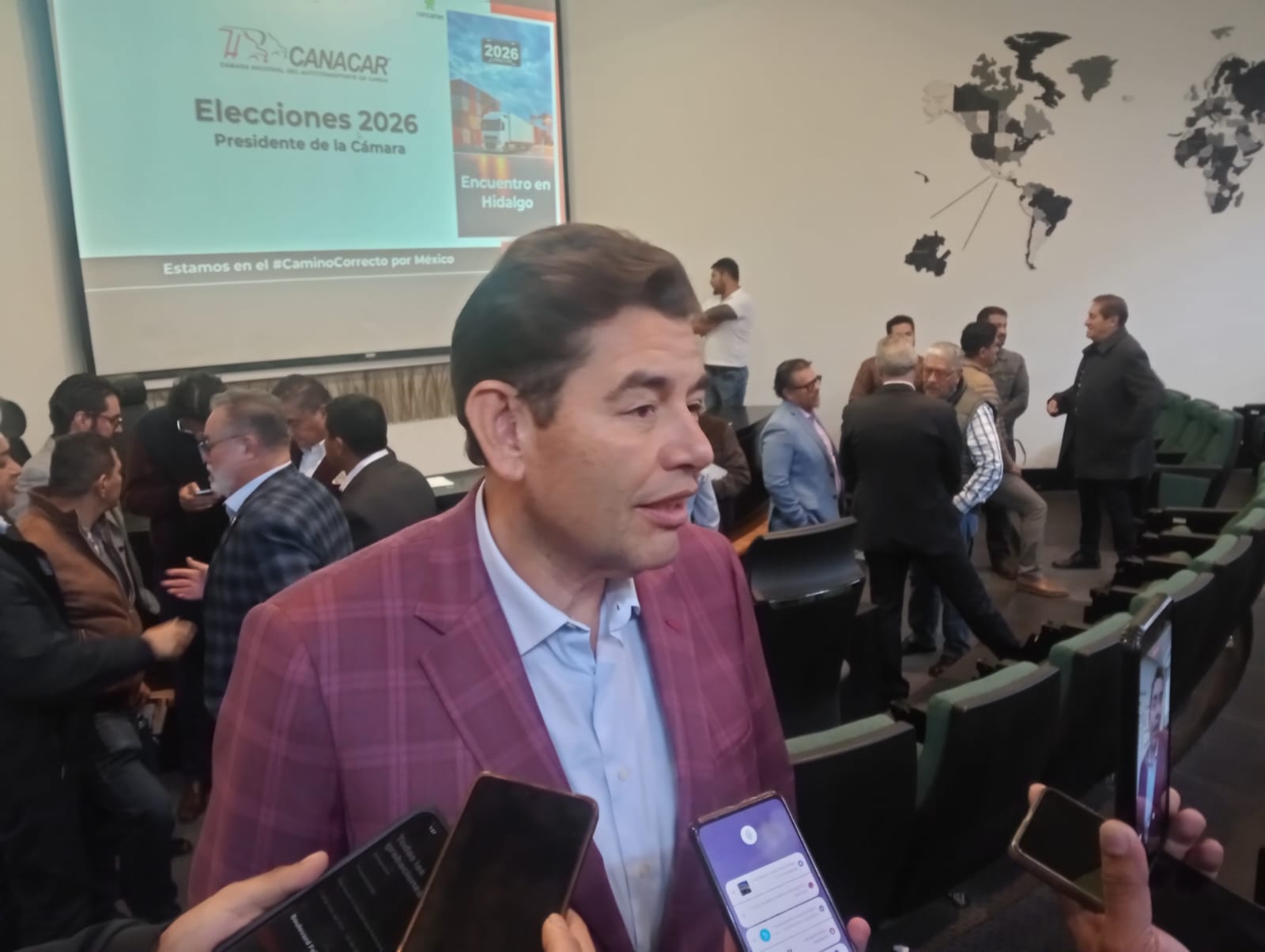 Noé Paredes Meza delegado de la Cámara Nacional del Autotransporte de Carga