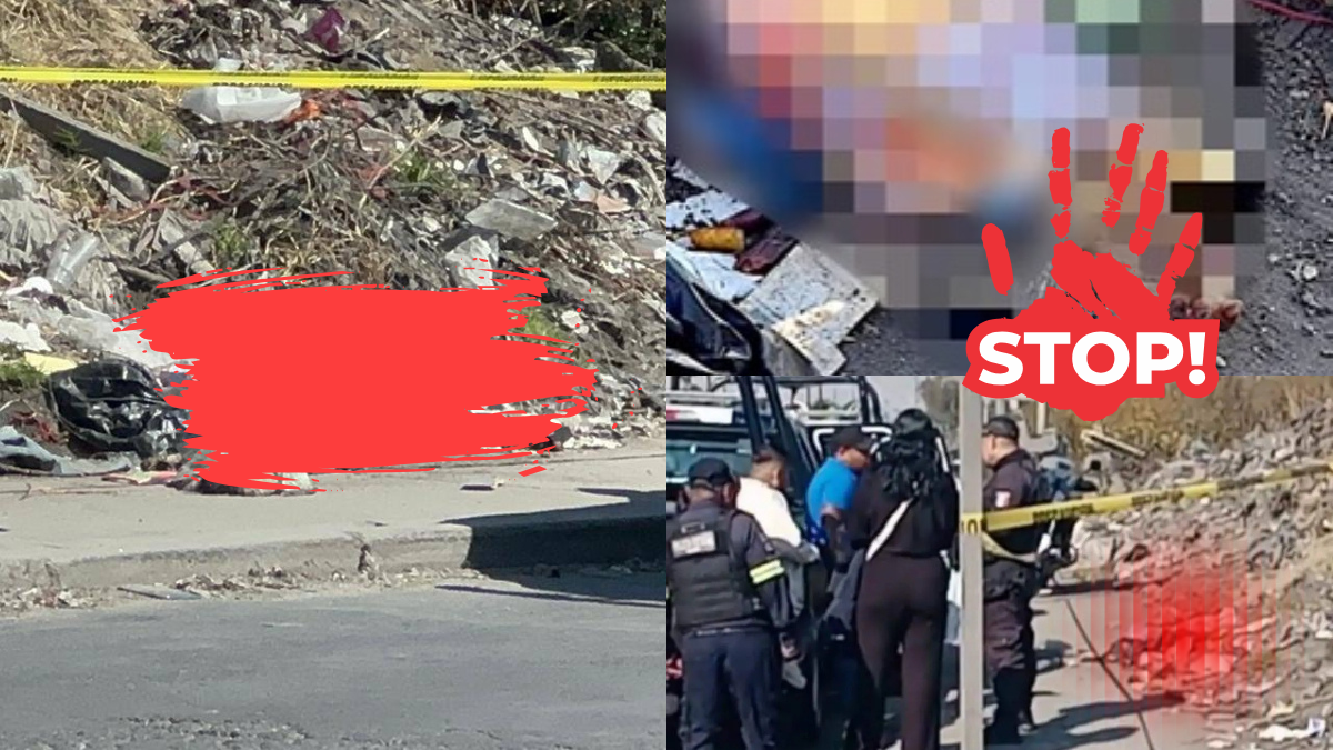 Policías acordonaron el Bordo de Xochiaca tras el hallazgo de un brazo de mujer envuelto en papel de regalo.