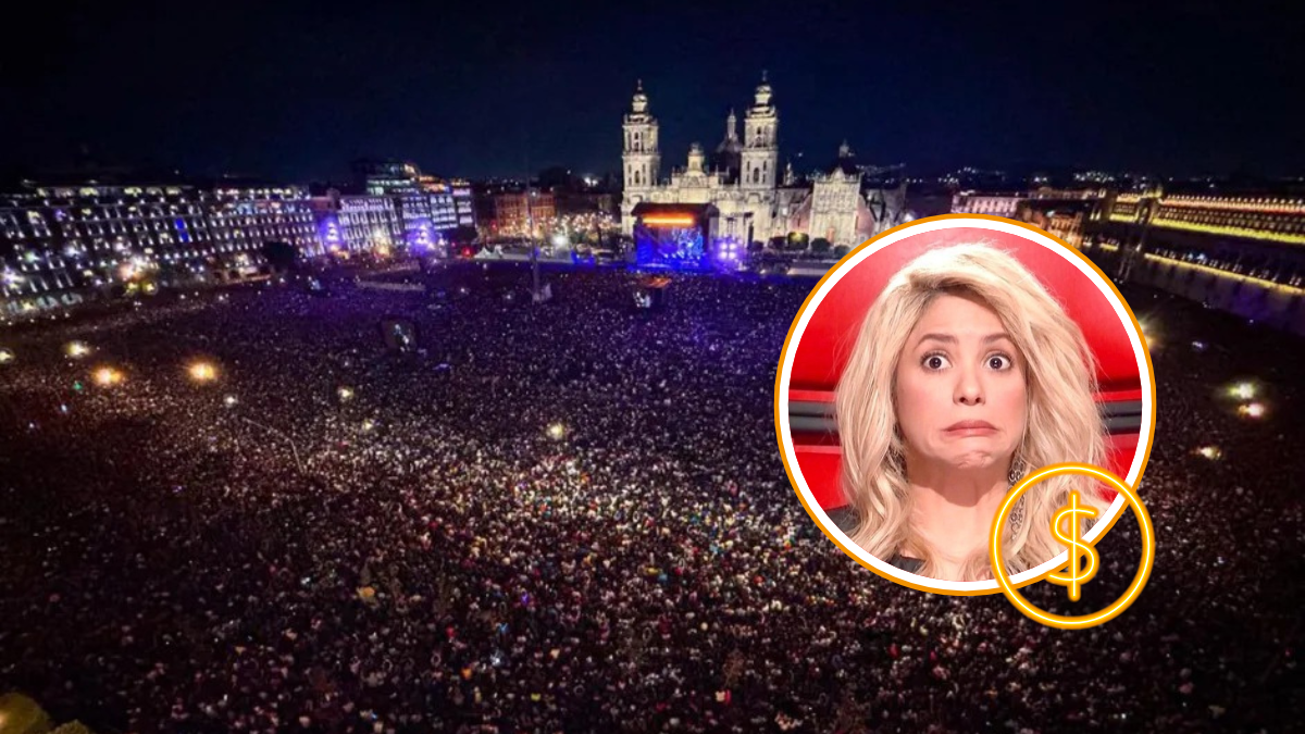 Costo de reservaciones de terrazas para el concierto Shakira en el Zócalo de la CDMX llega a 4 mil 500 pesos por persona.
