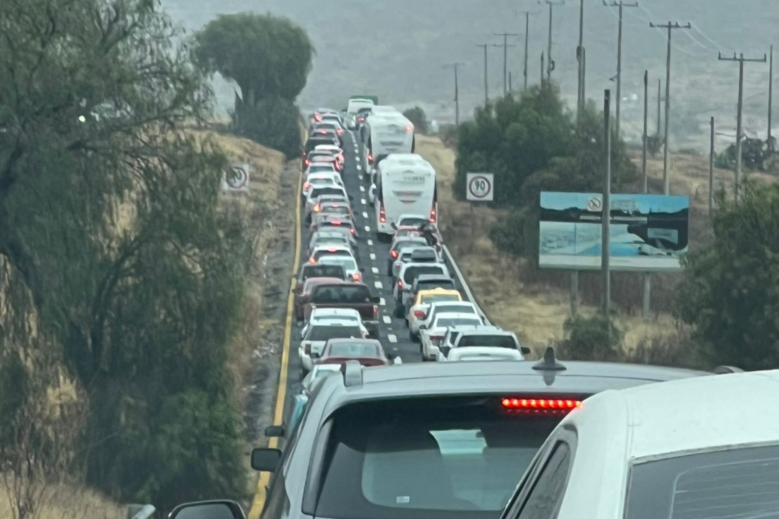 Filas y avance a baja velocidad en la Pachuca-Actopan; esto dicen las autoridades sobre lo ocurrido.