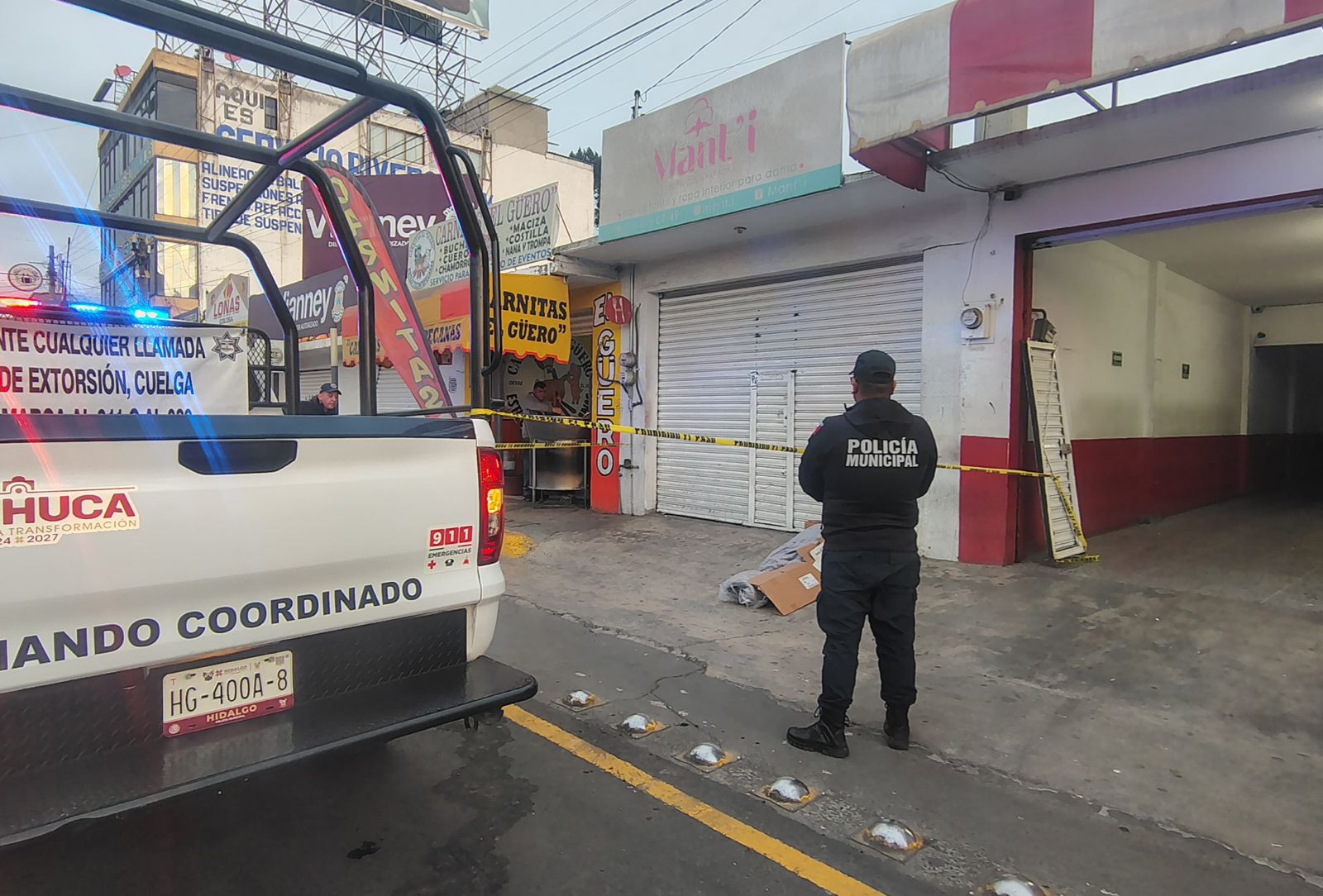 Localizan a hombre sin vida en vía pública de Pachuca