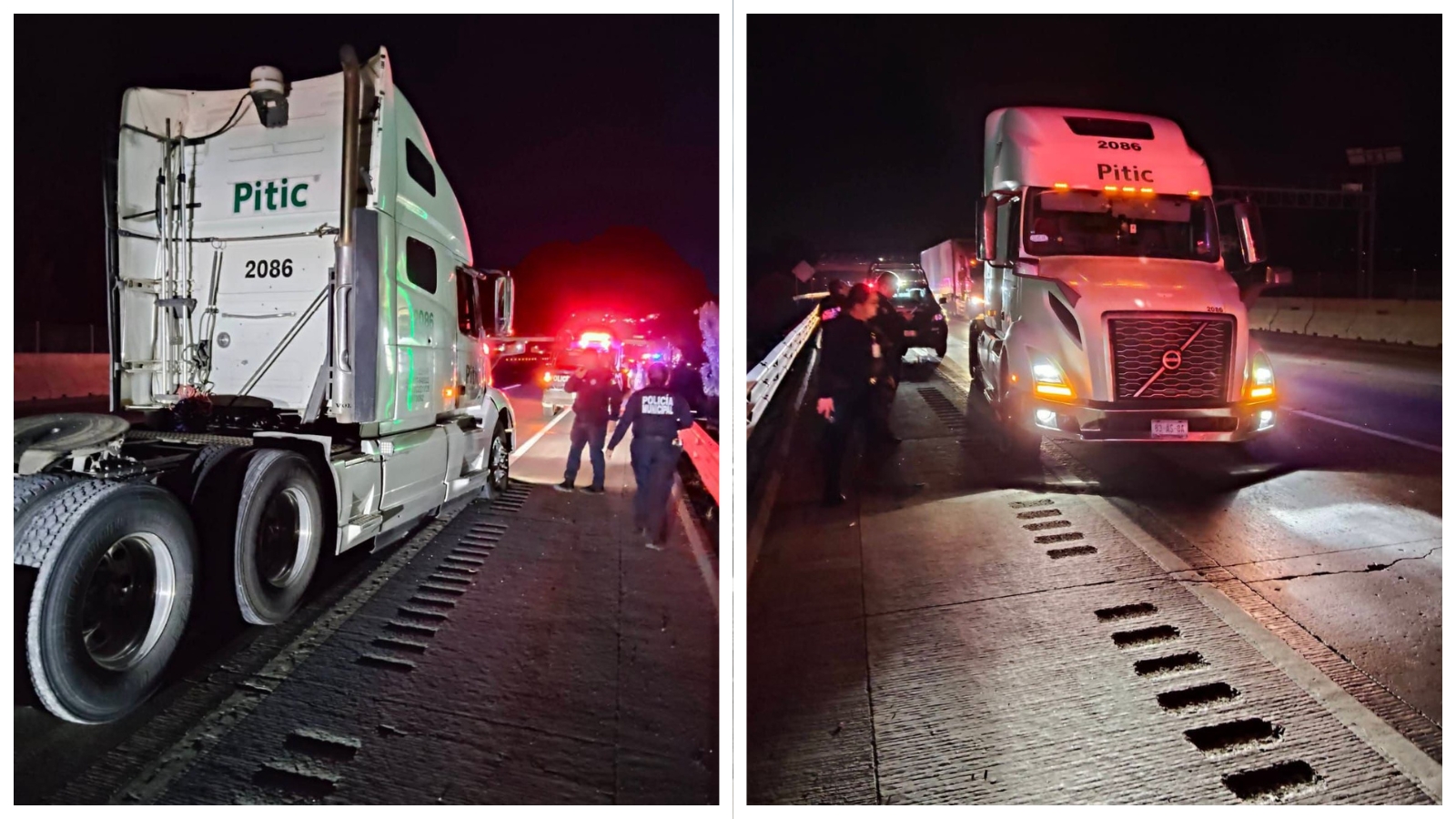 Atacan a balazos tractocamión en Tepeji del Río; conductor lesionado