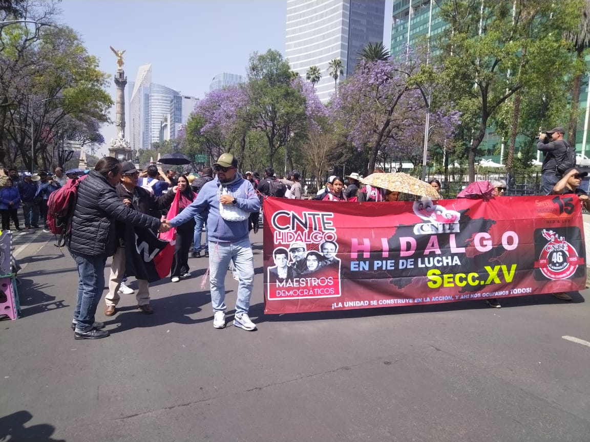 CNTE Hidalgo paro nacional El Mexe movilización